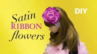 Пов’язка із об’ємною квіткоюSatin Ribbon Flowers DIY