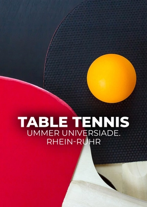 Table Tennis. Summer World University Games. Rhein-Ruhr