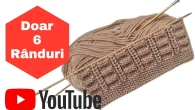 Doar 6 rinduri. Model tricotat potrivit pentru bluze, veste, cardigane.