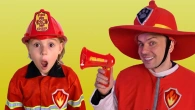 Firefighter Song with Dad, Vania and Mania | Songs for Children