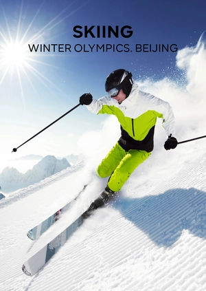 Alpine Skiing. Winter Olympics. Beijing