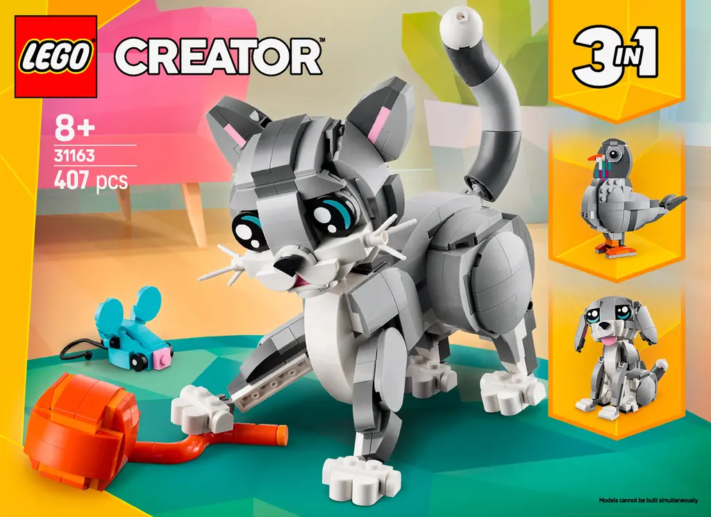 Обкладинка "Конструктор LEGO Грайливий кіт"