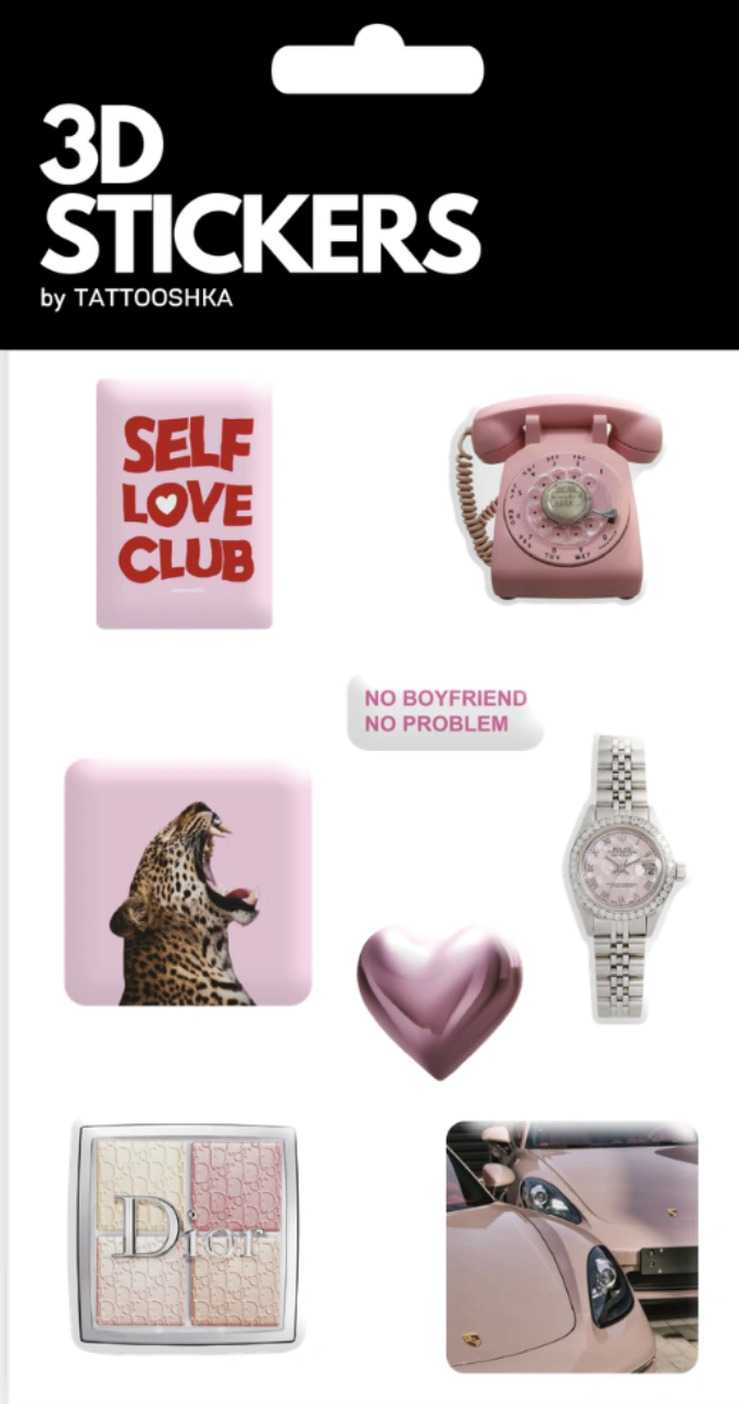 3D стікери «Pink lover»