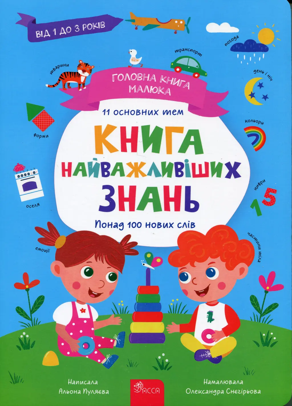 Обкладника "Головна книга малюка. Книга найважливіших знань" Обкладинка "Головна книга малюка. Книга найважливіших знань"