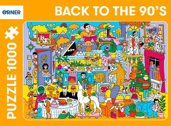 Пазл «Серія 90-ті. Серіали та фільми»