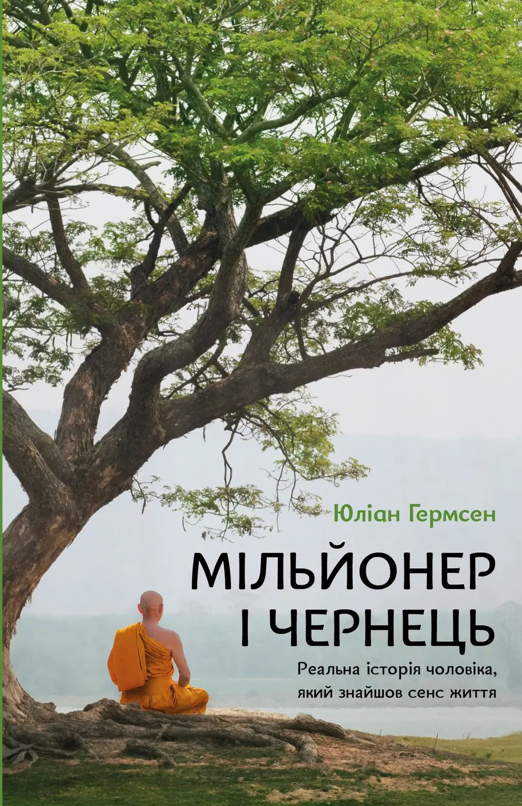 Обкладинка "Мільйонер і чернець. Реальна історія чоловіка, який знайшов сенс життя"