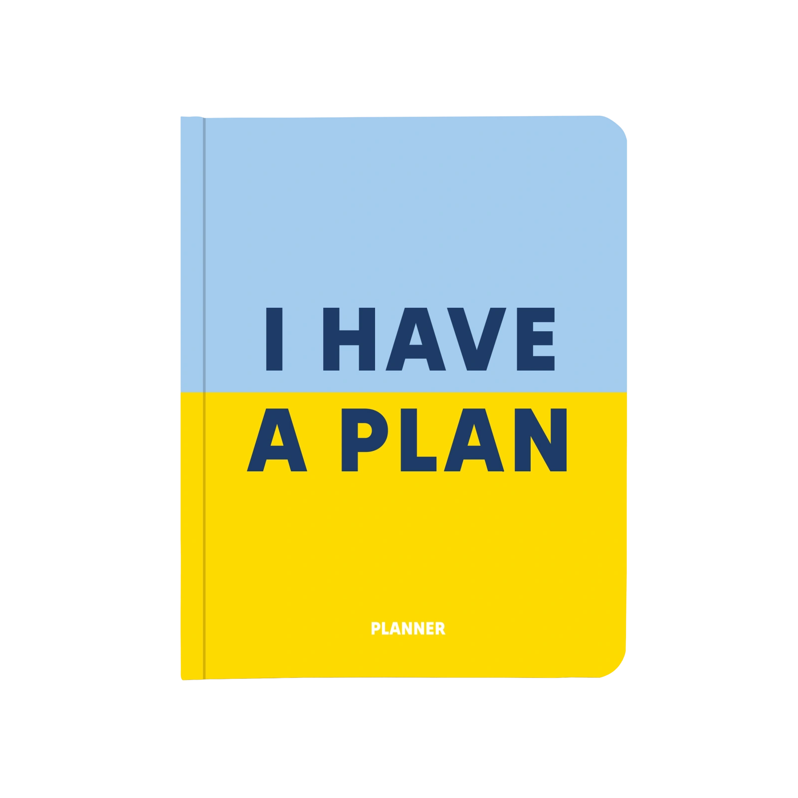Блокнот для планування "I HAVE A PLAN" блакитно-жовтий