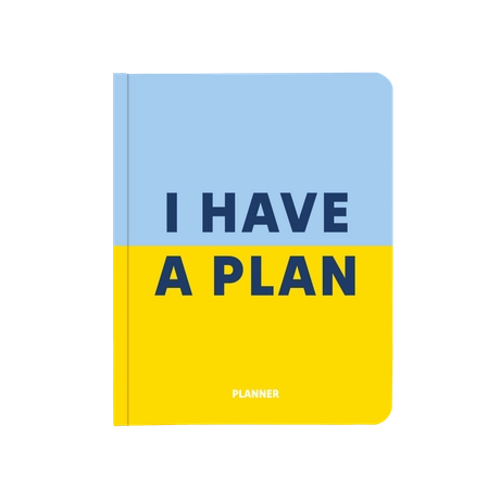 Блокнот для планування "I HAVE A PLAN" блакитно-жовтий