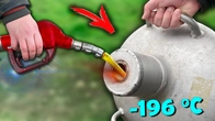 EXPERIMENT: PETROL vs LIQUID NITROGEN. Can We Freeze