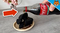 Something INCREDIBLE happens when you pour Cola over Charcoal(Amazing)