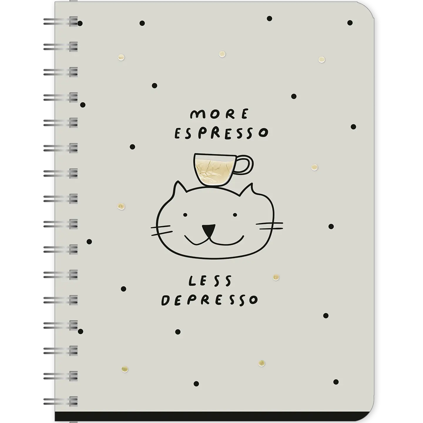 Зошит для записів «More espresso, less depresso»