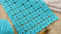 How to Crochet EASY for Beginners Flower Pattern Легкий УЗОР без отрыва нити вязание крючком