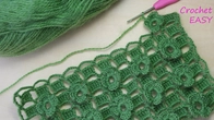 Легкий ЦВЕТОЧНЫЙ УЗОР крючком ВЯЗАНИЕ ДЛЯ НАЧИНАЮЩИХ EASY Beautiful Flower Pattern Crochet