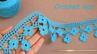 SUPER EASY CROCHET Flower lace KNİTTİNG PATTERNS Step by Step Tutorial ВЯЗАНИЕ КРЮЧКОМ кружево