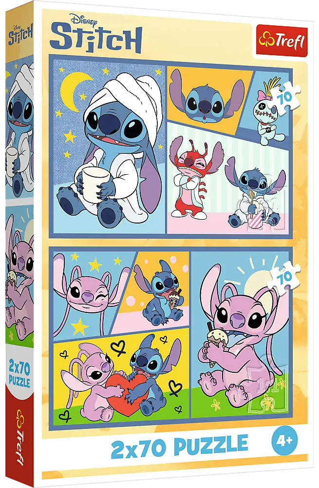 Обкладинка "Пазли Trefl Lilo and Stitch Зі Стічем не нудно 2 в 1"