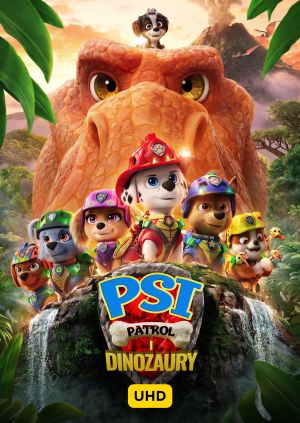 Psi Patrol i dinozaury UHD — plakat
