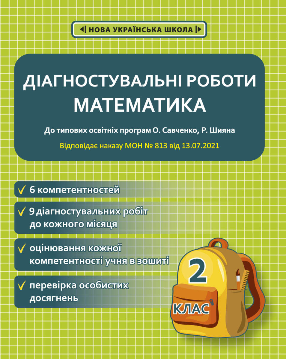 Діагностувальні роботи. Математика. 2 клас