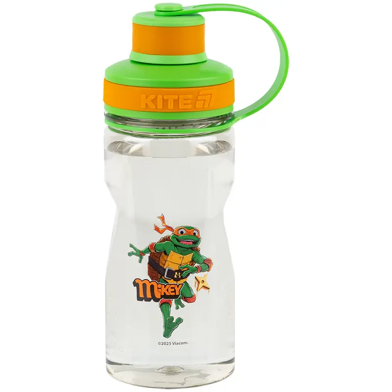 Пляшечка для води Kite Ninja Turtles, 500 мл (сіра)