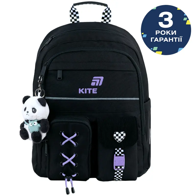 Рюкзак шкільний Kite Education Panda Love