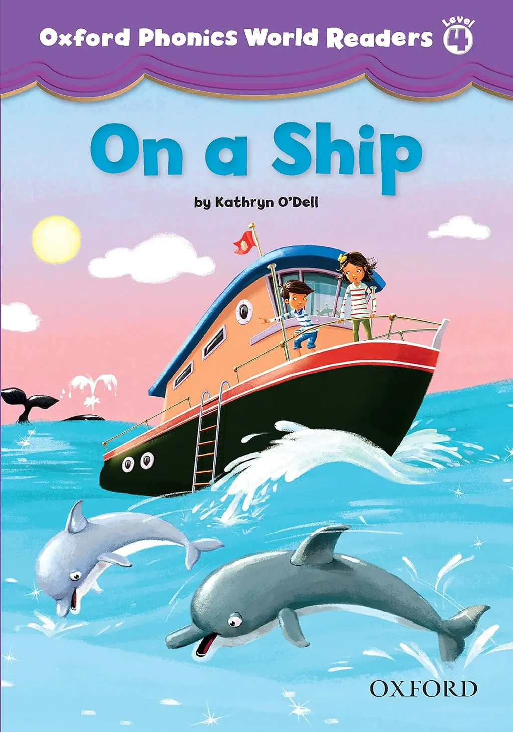 Обкладника "Oxford Phonics World 4. Reader: On a Ship" Обкладинка "Oxford Phonics World 4. Reader: On a Ship"