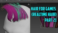 Ornatrix for Maya: Hair for games(real-time hair). Episode 21