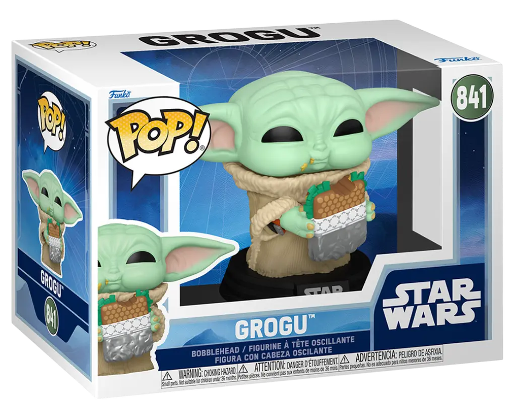 Обкладинка "Фігурка Funko Pop Star Wars Мандалорець і Ґроґу Ґроґу із сендвічем"