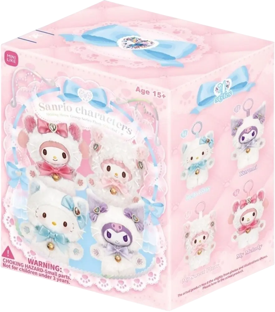 Обкладника "М’яка іграшка-сюрприз на кліпсі Pop Top Sanrio Мрія з бантиком" Обкладинка "М’яка іграшка-сюрприз на кліпсі Pop Top Sanrio Мрія з бантиком"