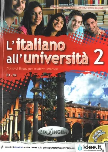 Обкладника "L'italiano all'universita 2 Libro di classe ed Eserciziario + CD audio" Обкладинка "L'italiano all'universita 2 Libro di classe ed Eserciziario + CD audio"