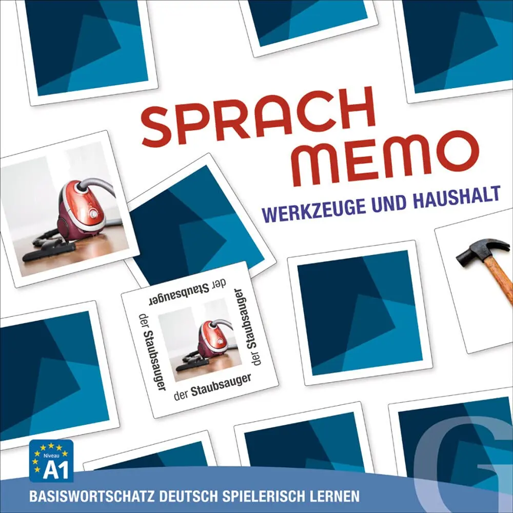 Sprachmemo Deutsch: Werkzeuge und Haushalt