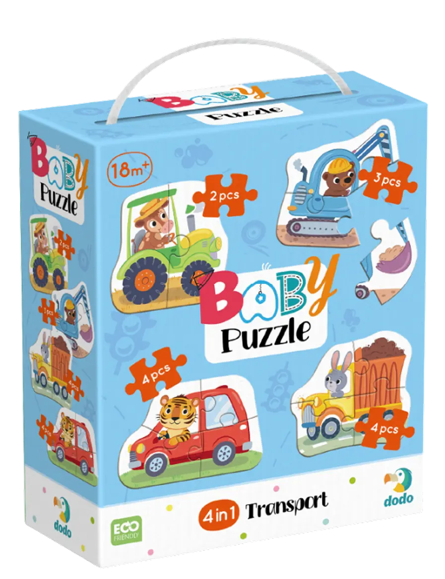 Пазл 4 в 1 Baby puzzle. Транспорт