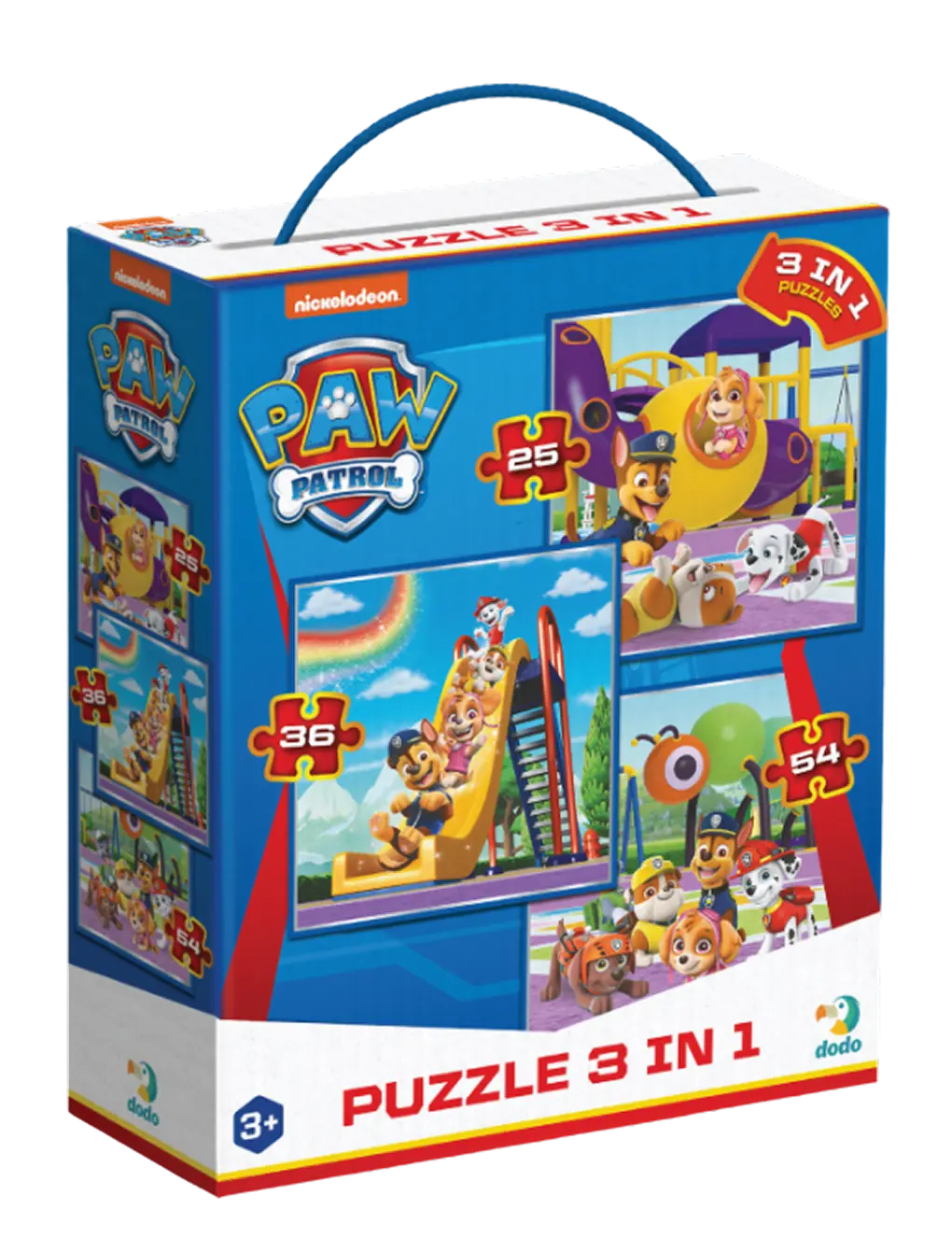 Обкладинка "Пазл 3 в 1 Paw Patrol. Ігровий майданчик"