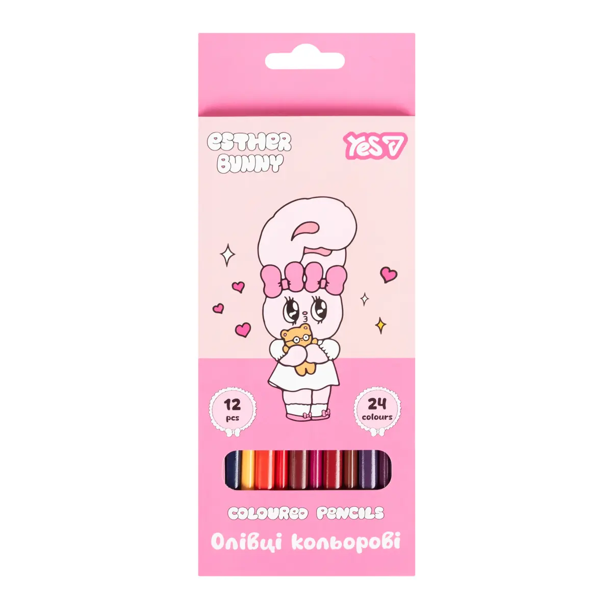 Олівці кольорові YES Esther Bunny 12/24 кольорів