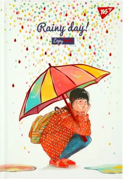 Блокнот YES А5/64 7БЦ Rainy day, крапки