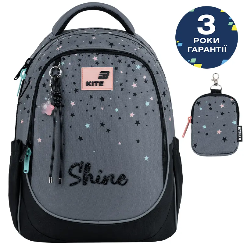Обкладинка "Рюкзак шкільний Kite Education Shine"