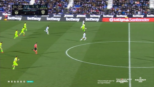 Василий Кравец в матче Леганес - Леванте