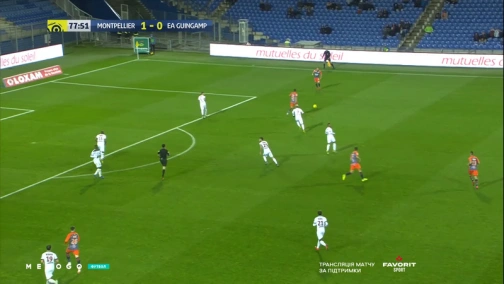 Round 30. Montpellier — Guingamp 2:0. Match overview