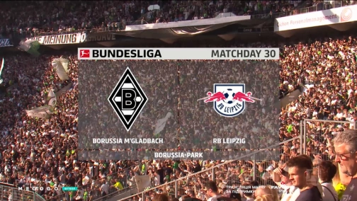 Round 30. Borussia Monchengladbach — RB Leipzig 1:2. Match overview