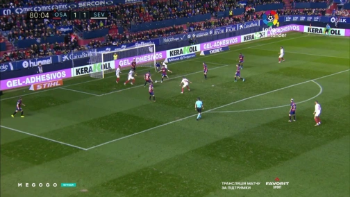 Round 16. Osasuna — Sevilla 1:1. Highlights