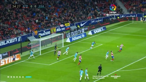 17-й тур. Атлетіко — Осасуна 2:0. Огляд матчу