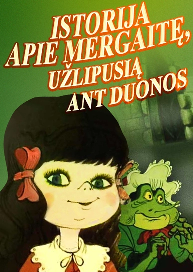 Istorija apie mergaitę, užlipusią ant duonos