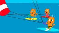 Cats Family in English - Rainbow Surfboards Animation