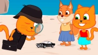 Cats Family in English - Whose Toy Cartoon for Kids