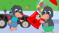 Benny Mole and Friends - Gumball Machine Glued The Wheel Cartoon for Kids