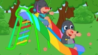 Benny Mole and Friends - Stained With Rainbow Paint Cartoon for Kids