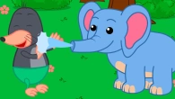 Benny Mole and Friends - Elephant Makes a Fountain Animation