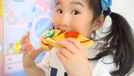 Boram and Conan Pretend Play Pizza Drive Thru Restaurant | Funny Food Toys Story for Kids